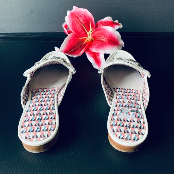 ‼️SOLD‼️DONALD L. PLINER 💐 Leather Slides Size 7.5 - Picture 3 of 6